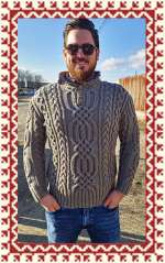 Merinó írmintás pulóber - Merino  extra csavart pulcsi