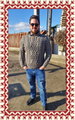 Merinó írmintás pulóber - Merinó ír mintás pulóver