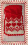 Kötött kiegészítő - Karácsonyi norvég mintás zsákocska